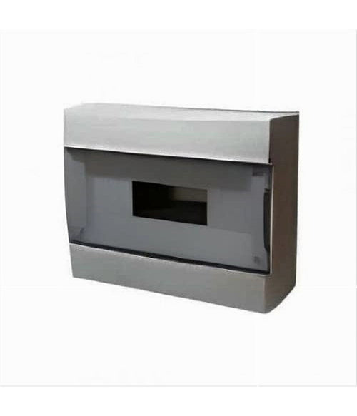 Centralino Da Parete 12 Moduli Ip40 Con Portello Trasparente Fumè Grigio Fg14412