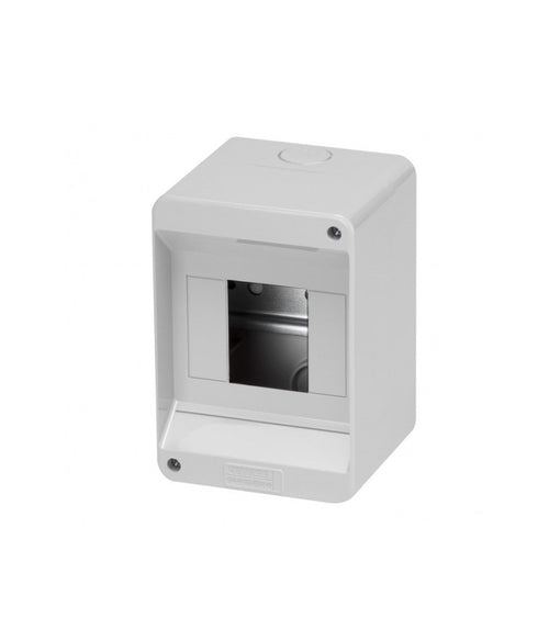 Centralino Da Parete Esterno 4 Moduli Senza Portello Ip20 13x9x8.5cm Grigio Fg14012
