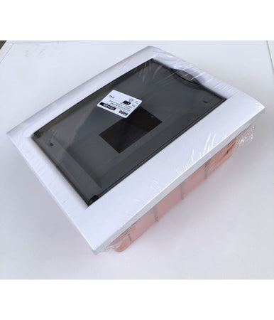 Centralino Quadro Elettrico Da Incasso Parete 8 Moduli Portello Fumè Ip40 Fg14308