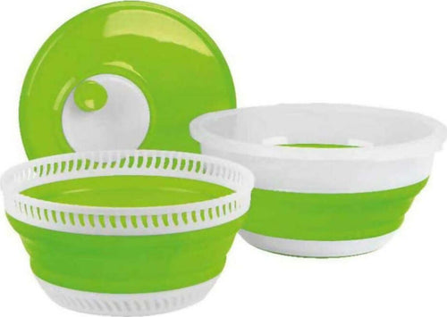 Centrifuga-pieghevole-per-insalata,-colore-lime-e-bianco,-dotata-di-colino-e-ciotola,-con-coperchio-ottima-per-la-famiglia-e-salvaspazio