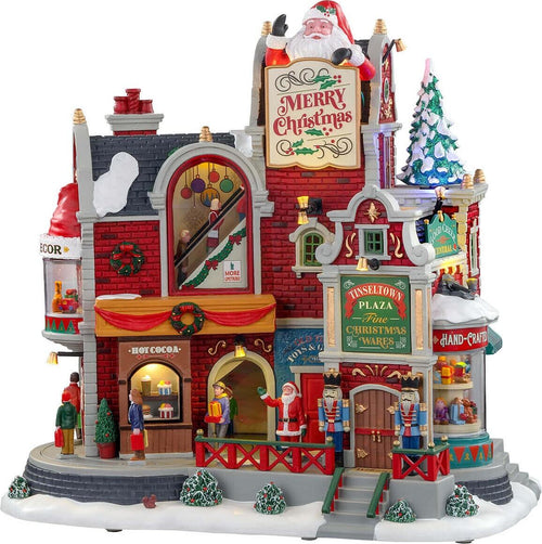 Centro commerciale in poliresina con suoni e luci per villaggio di Natale Casa e cucina/Decorazioni per interni/Addobbi e decorazioni per ricorrenze/Decorazioni natalizie/Oggettistica MagiediNatale.it - Altamura, Commerciovirtuoso.it