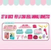 Centro Veterinario Trolley Giocattolo Cane Gioco Kit Cura Animali Accessori 2in1