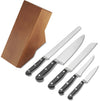 Ceppo Coltelli In Legno Blocco Coltelli 5 Fori Con Coltelli Forgiati Ausonia - 96403