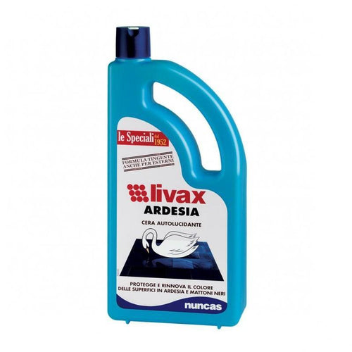 Cera Autolucidante per Ardesia Nero Professionale Flacone da 1 Litro Pulizia Pavimenti Piastrelle Mattoni
