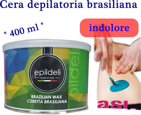 CERA CERETTA DEPILATORIA LIPOSOLUBILE BRASILIANA IN BARATTOLO 400 GR CLOROFILLA Salute e cura della persona/Rasatura epilazione e rimozione peli/Epilazione e rimozione peli/Ceretta/Cera Trade Shop italia - Napoli, Commerciovirtuoso.it