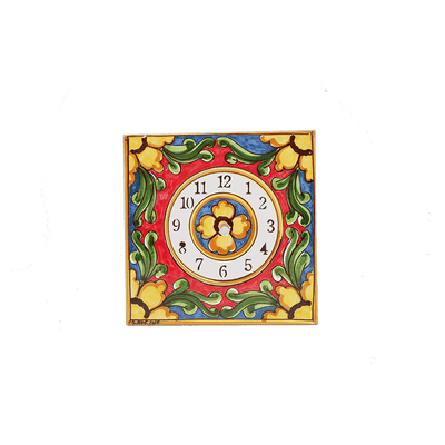 Orologio da Parete in Piastrella Siciliana - It's Time To Smile