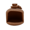 Ceramica realizzata Interamente a Mano con Terracotta di Sicilia, Pezzo Grezzo da Dipingere