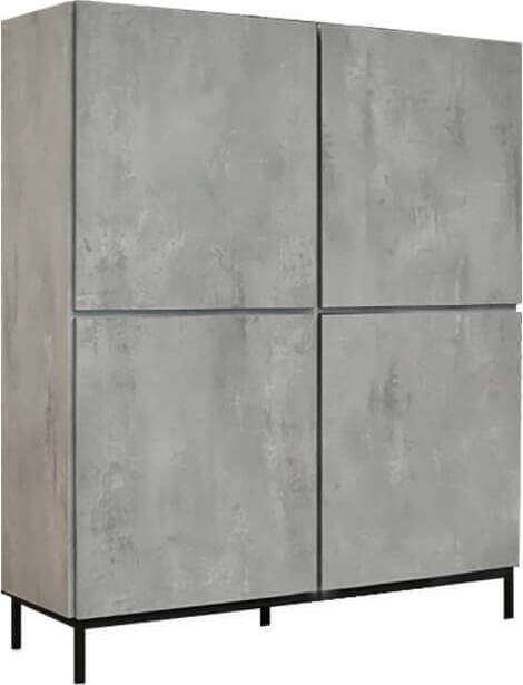 CERBERO---credenza-moderna-con-ante-ammortizzate-cm-136-x-50-x-140-h-Cemento-Milani-Home