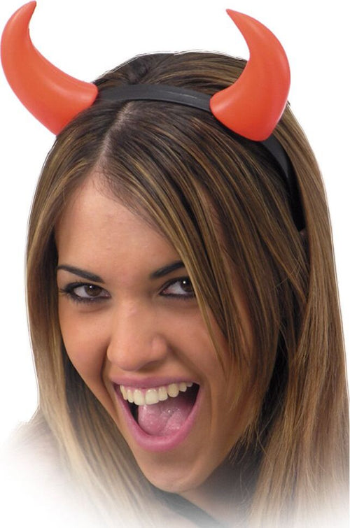 Cerchietto Da Diavolo Con Due Corna Rosse In Plastica Alte Circa 10 Cm Accessorio Da Travestimento Giochi e giocattoli/Giochi d'imitazione e accessori di travestimento/Accessori per travestimento/Bigiotteria e set di cosmetici e gioielli/Decorazioni per capelli Kondorama - Martinsicuro, Commerciovirtuoso.it
