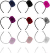 Cerchietto-Frontino-Pon-Pon-Pelliccia-Peluche-A03-Palla-Fascia-Bambina-Ragazza