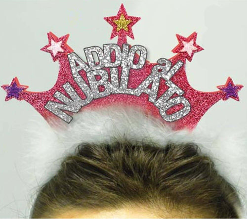 Cerchietto Glitter Con Corona Di Stelle E Scritta “Addio Al Nubilato” Party Salute e cura della persona/Erotismo e contraccezione/Sex toys/Gadget per addio al nubilato e al celibato Kondorama - Martinsicuro, Commerciovirtuoso.it
