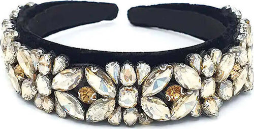 Cerchietto Jewel Da Donna Gioielli per Capelli in Vetro Zamak E Tessuto Cerchietto Fashion Con Strass Oro Monocolor a Forma Di Fiore Nickel Free Moda/Donna/Accessori/Cerchietti Leclaf - Napoli, Commerciovirtuoso.it