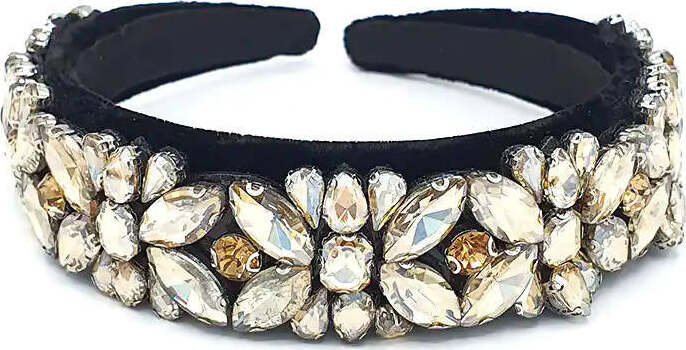 Cerchietto Per Capelli Con Strass - Accessorio Donna Elegante E Brillante - Foto 7