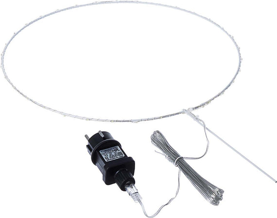 Cerchio BIA con 35 microled colore bianco decorazione natalizia per interno esterno Casa e cucina/Decorazioni per interni/Addobbi e decorazioni per ricorrenze/Decorazioni natalizie/Luci natalizie/Catene luminose per esterni MagiediNatale.it - Altamura, Commerciovirtuoso.it