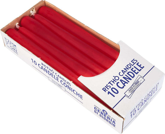 Cereria di Giorgio Risthò Candele Coniche per Candeliere Cera Bordeaux 2.2 x 25 cm, 10 unità Casa e cucina/Decorazioni per interni/Candele e portacandele/Candele/Affusolate Scontolo.net - Potenza, Commerciovirtuoso.it
