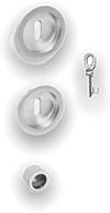KIT TONDO CON FORO CHIAVE MANIGLIA PORTE SCORREVOLI PORTA A SCRIGNO (ZAMA)