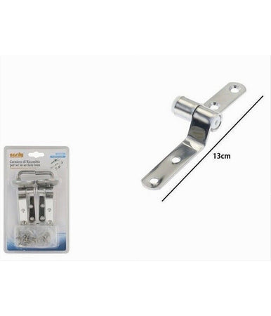 Cerniere Acciaio Supporti Agganci Sedile Coprivaso Tavoletta Wc Copriwater 52880
