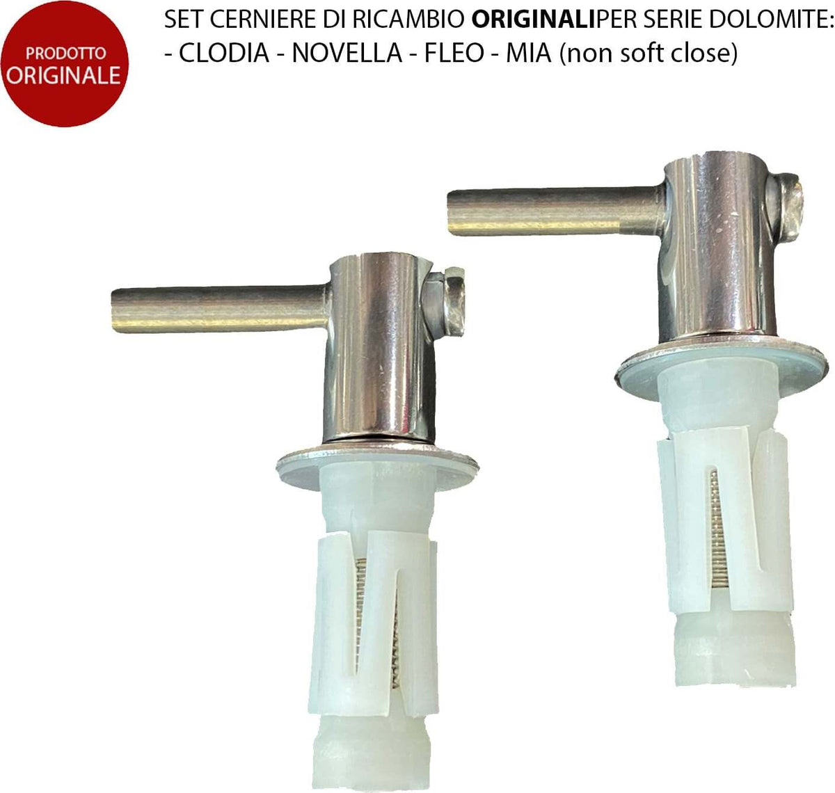 Copriwater Originale Dolomite Clodia In Termoindurente - Bianco, Cerniere Inox, Made In Italy - Foto 12