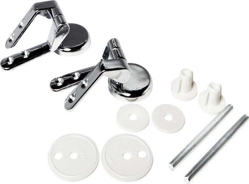 Cerniere Cromate Metallo Per Sedile Coprivaso Tavoletta WC Copriwater Supporti Agganci Staffe Fai da te/Attrezzature per cucine e bagni/Attrezzature per bagni/Sedili WC Ogomondo - Martina Franca, Commerciovirtuoso.it