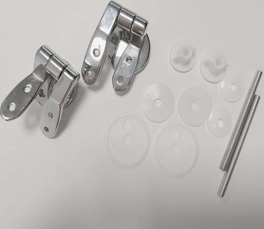 Cerniere Cromate Metallo Per Sedile Coprivaso Tavoletta WC Copriwater Supporti Agganci Staffe Fai da te/Attrezzature per cucine e bagni/Attrezzature per bagni/Sedili WC Ogomondo - Martina Franca, Commerciovirtuoso.it