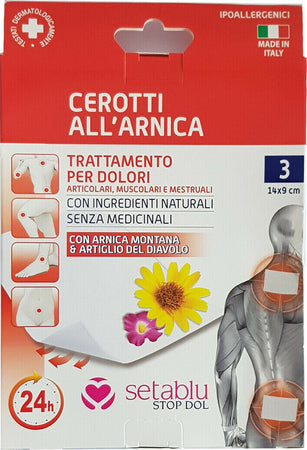 Cerotti Lenitivi Trattamento Dolori Arnica Salice Artigli Del Diavolo 14x9cm Sport e tempo libero/Medicina dello sport/Trattamenti caldo-freddo/Cerotti e fasce riscaldanti Trade Shop italia - Napoli, Commerciovirtuoso.it