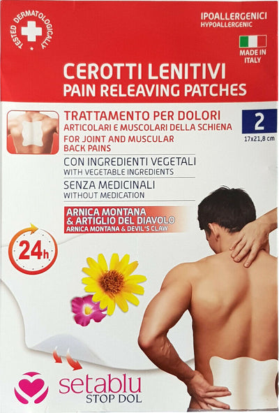 Cerotti Lenitivi Trattamento Dolori Arnica Salice Artigli Del Diavolo 17x21.8cm Sport e tempo libero/Medicina dello sport/Trattamenti caldo-freddo/Cerotti e fasce riscaldanti Trade Shop italia - Napoli, Commerciovirtuoso.it