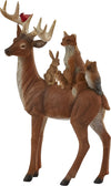 Cervo con in groppa animali decorazione natalizia in poliresina h 25 cm Casa e cucina/Decorazioni per interni/Addobbi e decorazioni per ricorrenze/Decorazioni natalizie/Schiaccianoci MagiediNatale.it - Altamura, Commerciovirtuoso.it