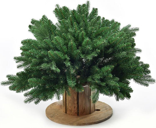 Cespuglio di Natale in PVC con base in legno h 80 cm Casa e cucina/Decorazioni per interni/Addobbi e decorazioni per ricorrenze/Decorazioni natalizie/Alberi di natale artificiali MagiediNatale.it - Altamura, Commerciovirtuoso.it