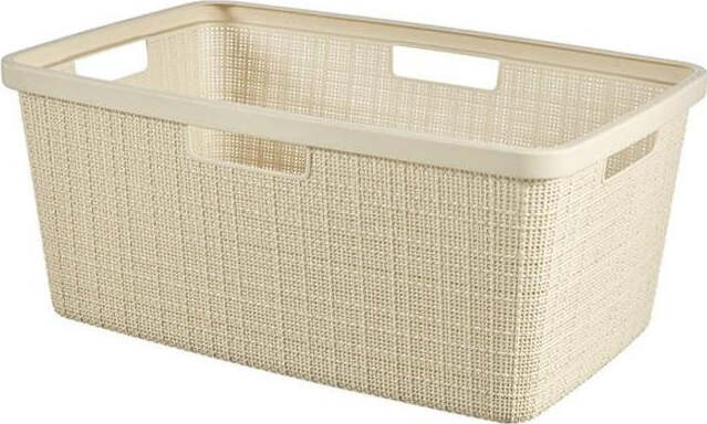 Cesta Curver 46 L Beige Jute 59 x 39 x 26 cm Casa e cucina/Organizzazione interni/Contenitori ceste e cestini/Contenitori senza coperchio Scontolo.net - Potenza, Commerciovirtuoso.it