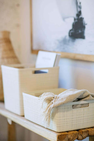 Cesta-Curver-Cestino-Juliet-in-juta-100%-plastica-riciclata-rettangolare,-bianco-sporco,-M:-12-L