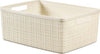 Cesta-Curver-Cestino-Juliet-in-juta-100%-plastica-riciclata-rettangolare,-bianco-sporco,-M:-12-L