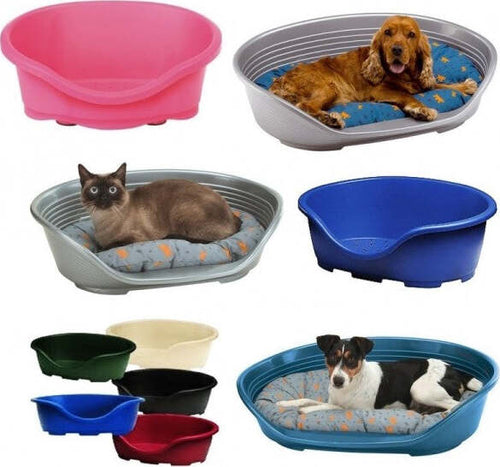 Cesta-Lettiera-Per-Gatto-Cane-Animali-Igiene-Toelettatura-In-Plastica