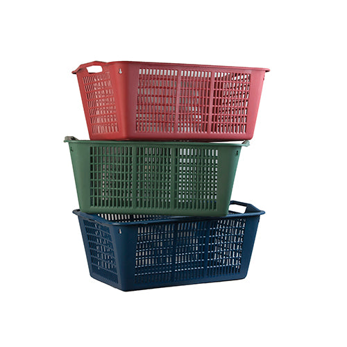 Cesta Grande multiuso per bucato o per raccolta della frutta in PVC da 55 cm