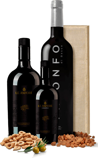 Cesta Regalo Prodotti Tipici 100% Puglia Made In Italy Food Box Con Vino Olio E Snack Tradizionali Sapore Di Puglia Idea Regalo Apulian