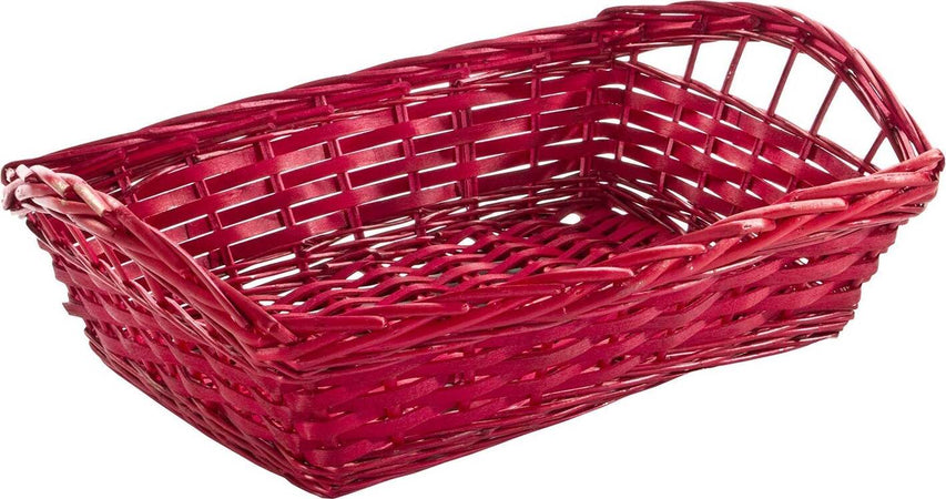 Cesta rettangolare Rossa in vimini decorazione natalizia per cestini e regali Casa e cucina/Decorazioni per interni/Addobbi e decorazioni per ricorrenze/Decorazioni natalizie/Oggettistica MagiediNatale.it - Altamura, Commerciovirtuoso.it