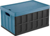 Cesta-Tontarelli-8034118704-CARGO-Pieghevole-con-Coperchio-Nero-e-Blu