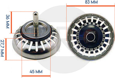 Cestello-Filtro,-Tipo-Alto,-Diametro-82-mm-per-Lavello-Franke