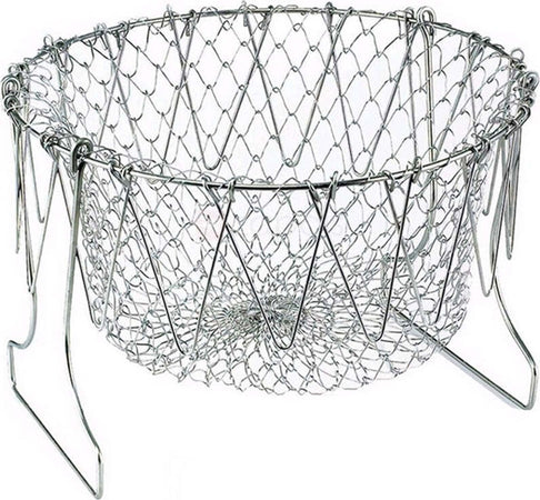 CESTELLO SCOLAPASTA PIEGHEVOLE PER FRIGGERE COTTURA A VAPORE CHEF BASKET 12 IN 1 Casa e cucina/Utensili da cucina/Scolapasta Trade Shop italia - Napoli, Commerciovirtuoso.it