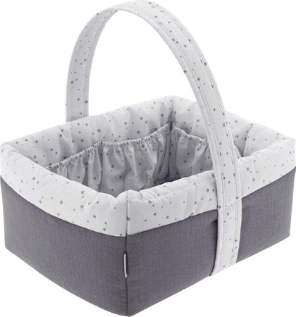 Cestina Imbottita 22.5X29X29 Cm Astra Grigio Prima infanzia/Cambio del pannolino/Organizzatori e scatole per pannolini/Organizzatori per pannolini La Casa Del Bebè - Napoli, Commerciovirtuoso.it