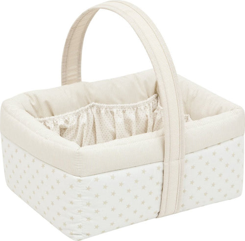 Cestina Imbottita 22.5X29X29 Cm Star Beige Prima infanzia/Cambio del pannolino/Organizzatori e scatole per pannolini/Organizzatori per pannolini La Casa Del Bebè - Napoli, Commerciovirtuoso.it
