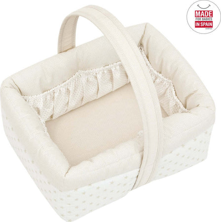 Cestina Imbottita 22.5X29X29 Cm Star Beige Prima infanzia/Cambio del pannolino/Organizzatori e scatole per pannolini/Organizzatori per pannolini La Casa Del Bebè - Napoli, Commerciovirtuoso.it
