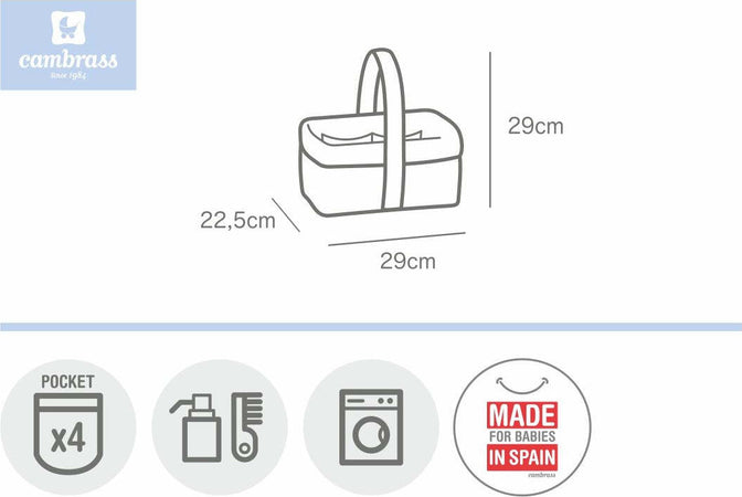 Cestina Imbottita 22.5X29X29 Cm Star Beige Prima infanzia/Cambio del pannolino/Organizzatori e scatole per pannolini/Organizzatori per pannolini La Casa Del Bebè - Napoli, Commerciovirtuoso.it