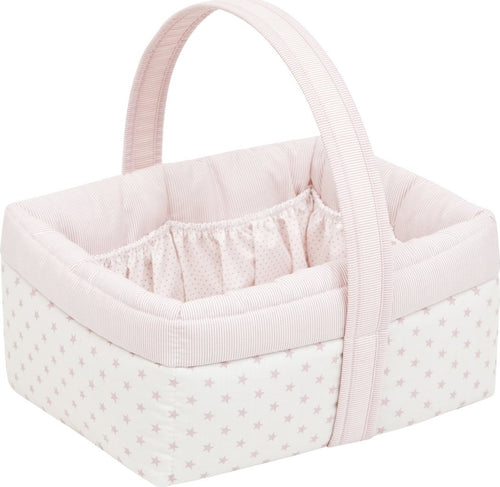 Cestina Imbottita 22.5X29X29 Cm Star Rosa Prima infanzia/Cambio del pannolino/Organizzatori e scatole per pannolini/Organizzatori per pannolini La Casa Del Bebè - Napoli, Commerciovirtuoso.it