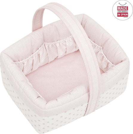 Cestina Imbottita 22.5X29X29 Cm Star Rosa Prima infanzia/Cambio del pannolino/Organizzatori e scatole per pannolini/Organizzatori per pannolini La Casa Del Bebè - Napoli, Commerciovirtuoso.it