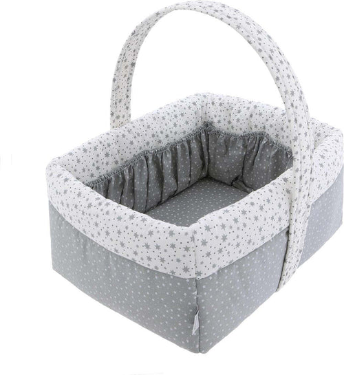 Cestina Imbottita  Forest Grigio Prima infanzia/Cambio del pannolino/Organizzatori e scatole per pannolini/Organizzatori per pannolini La Casa Del Bebè - Napoli, Commerciovirtuoso.it