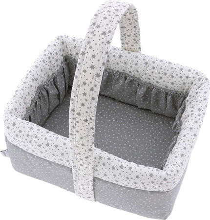 Cestina Imbottita  Forest Grigio Prima infanzia/Cambio del pannolino/Organizzatori e scatole per pannolini/Organizzatori per pannolini La Casa Del Bebè - Napoli, Commerciovirtuoso.it