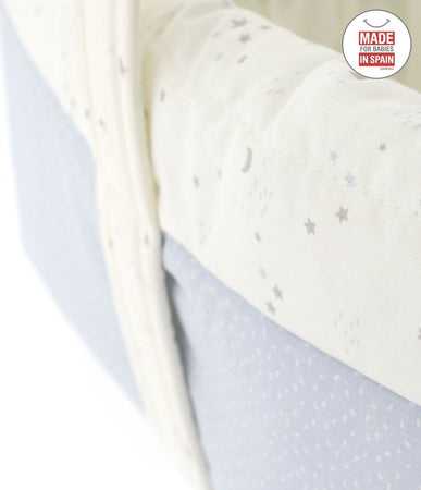 Cestina Imbottita  Sky Azzurro Prima infanzia/Cambio del pannolino/Organizzatori e scatole per pannolini/Organizzatori per pannolini La Casa Del Bebè - Napoli, Commerciovirtuoso.it