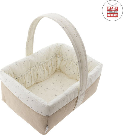 Cestina Imbottita  Sky Beige Prima infanzia/Cambio del pannolino/Organizzatori e scatole per pannolini/Organizzatori per pannolini La Casa Del Bebè - Napoli, Commerciovirtuoso.it