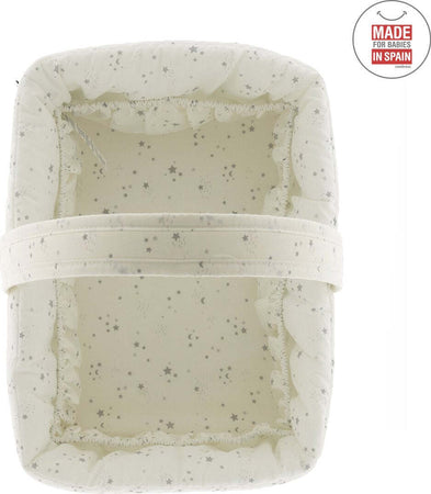 Cestina Imbottita  Sky Grigio Prima infanzia/Cambio del pannolino/Organizzatori e scatole per pannolini/Organizzatori per pannolini La Casa Del Bebè - Napoli, Commerciovirtuoso.it