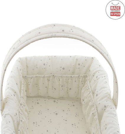 Cestina Imbottita  Sky Grigio Prima infanzia/Cambio del pannolino/Organizzatori e scatole per pannolini/Organizzatori per pannolini La Casa Del Bebè - Napoli, Commerciovirtuoso.it